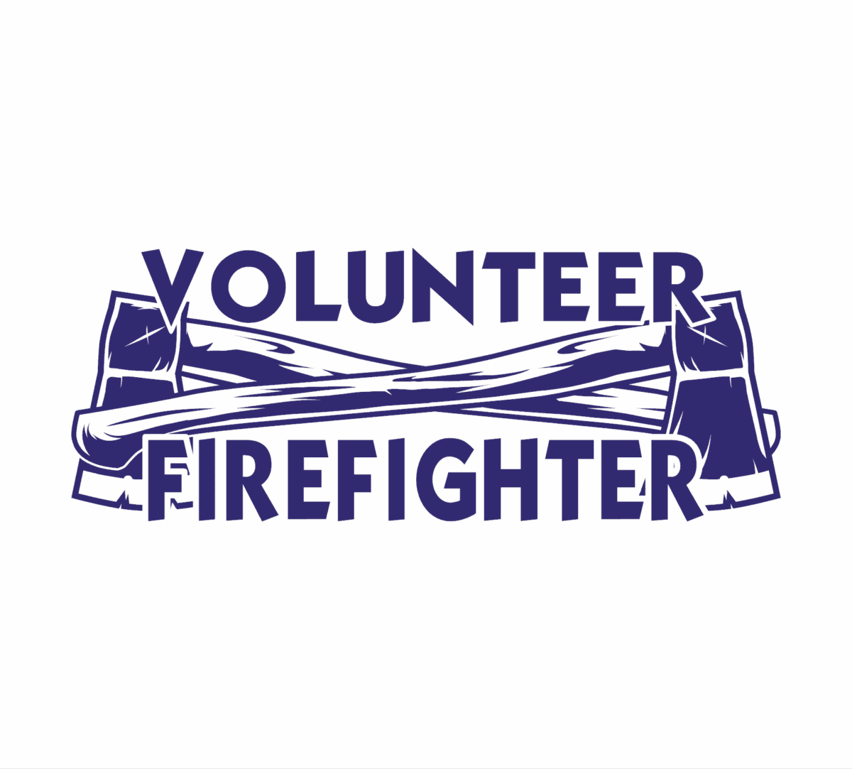 Volunteer Firefighter Axes Decal - Image 3