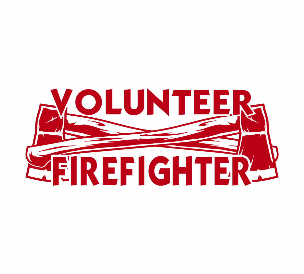 Volunteer Firefighter Axes Decal - Image 5