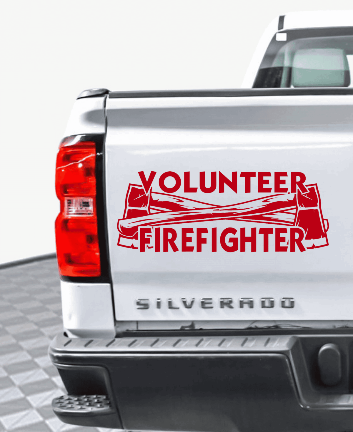 Volunteer Firefighter Axes Decal - Image 4