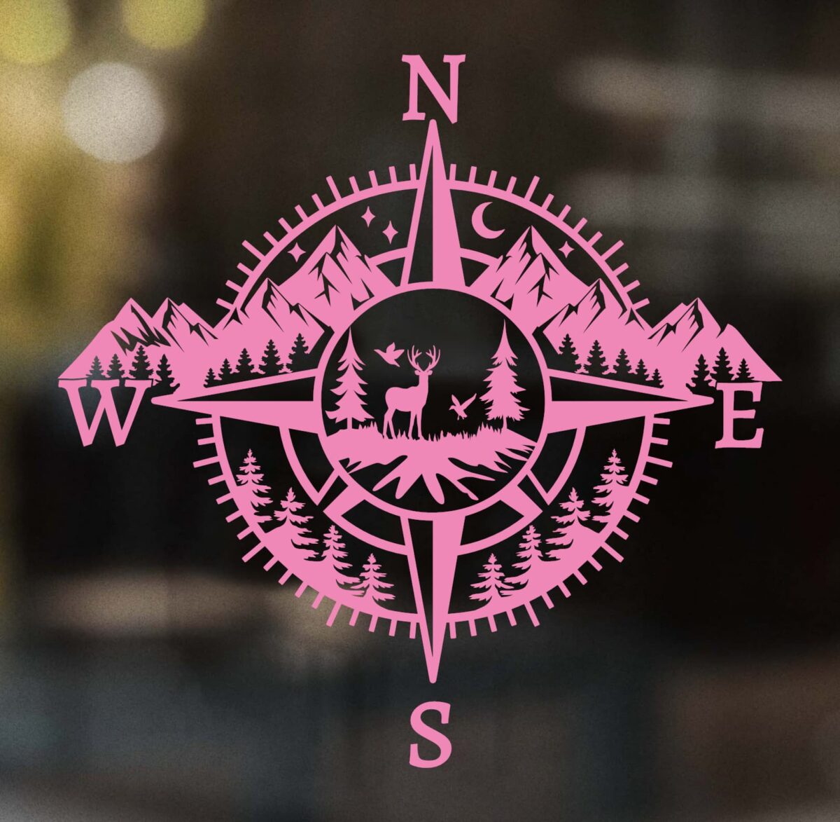 Deer Compass Decal - Image 6