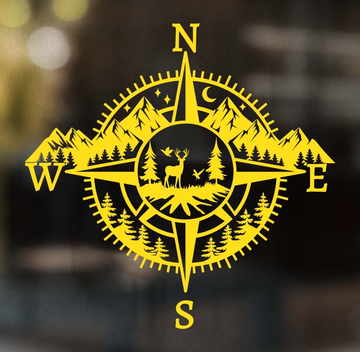 Deer Compass Decal - Image 8
