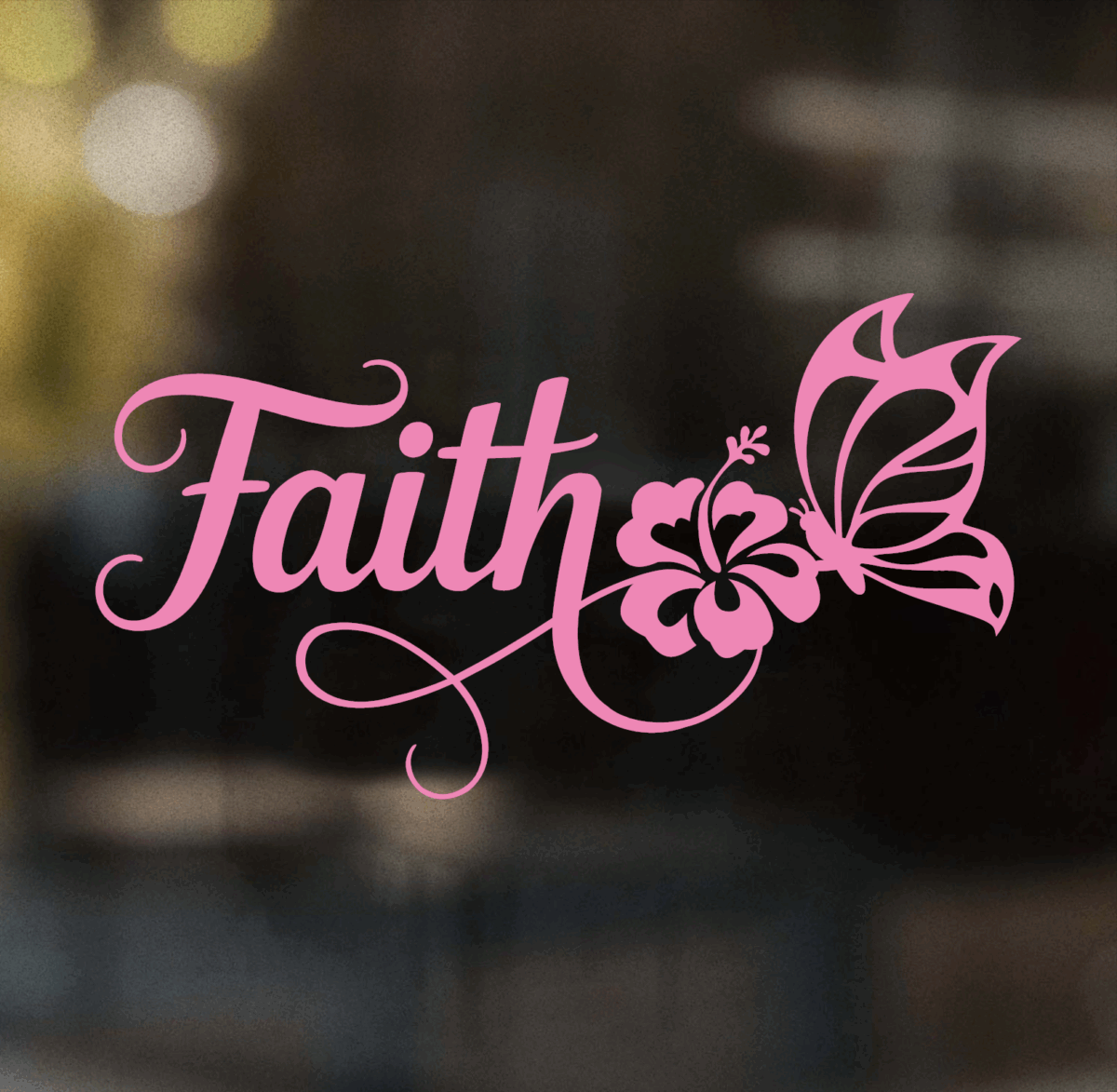 Faith and Butterfly Decal - Image 5