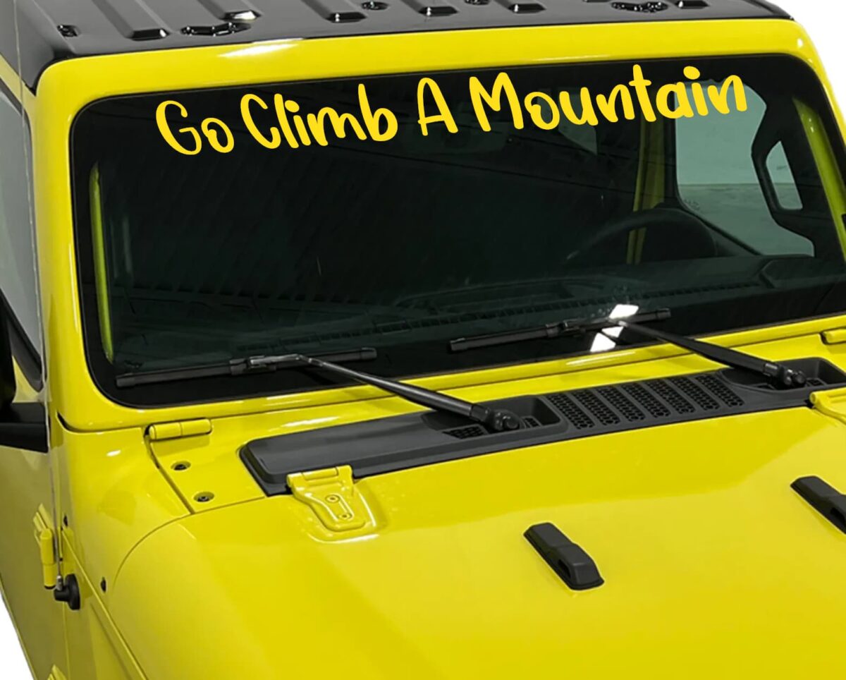 Go Climb A Mountain Decal