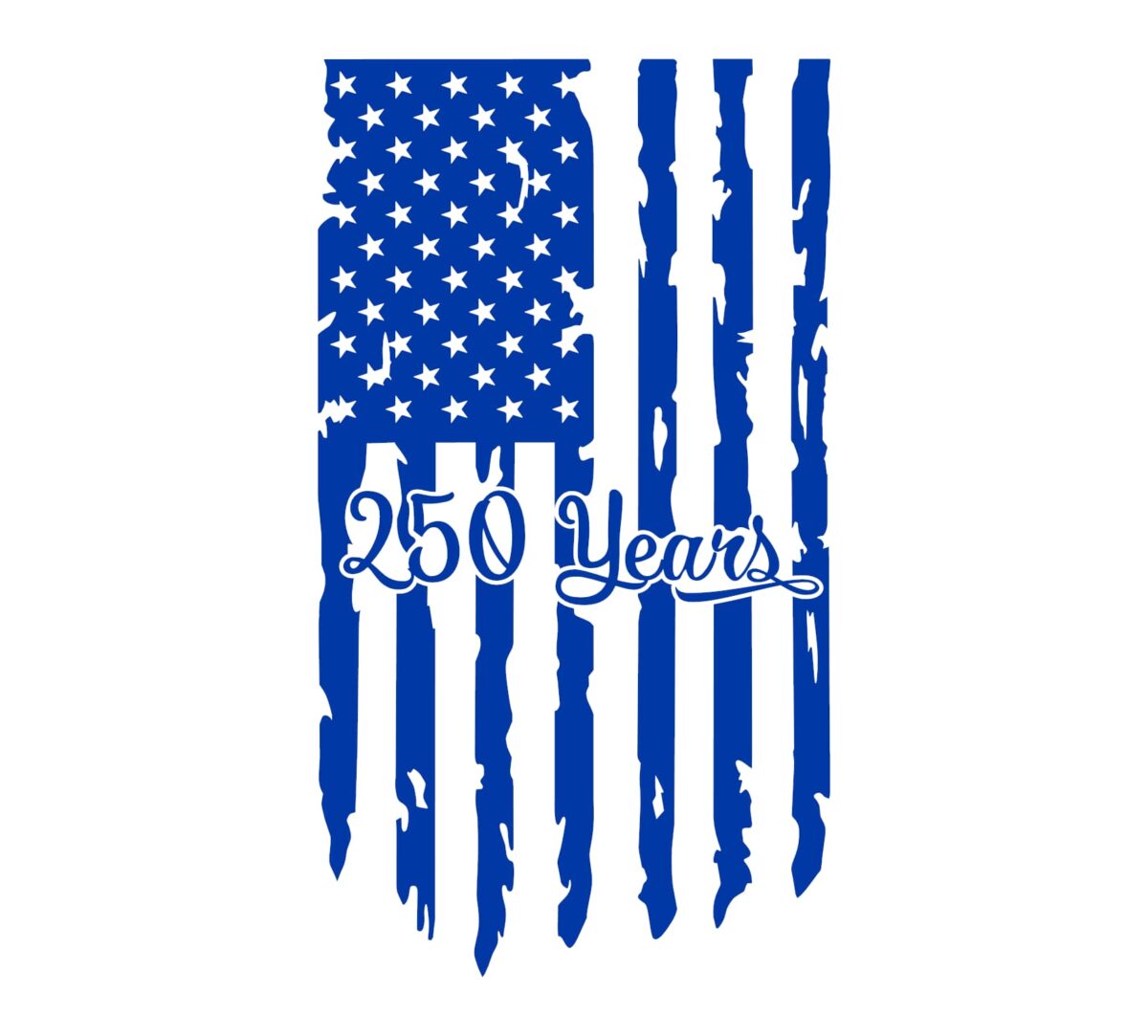 250 Years Hanging Flag Decal - Image 3