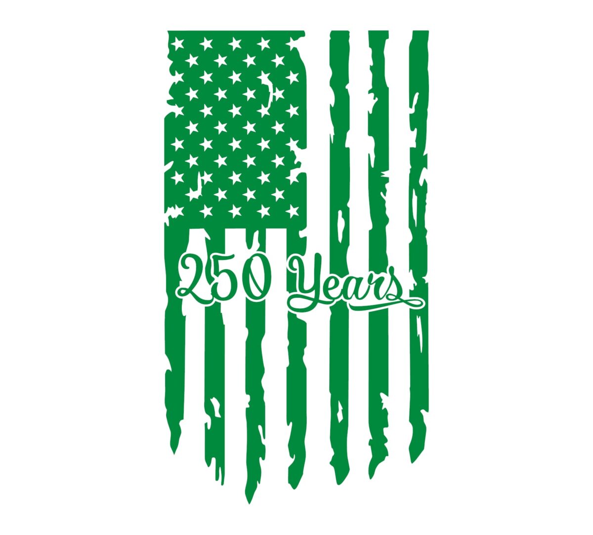 250 Years Hanging Flag Decal - Image 4