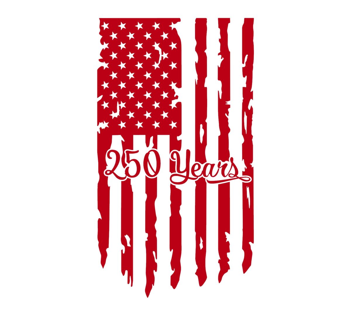 250 Years Hanging Flag Decal - Image 5