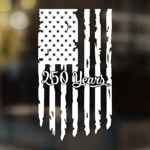250 Years Hanging Flag Decal