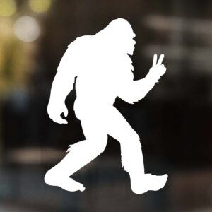 Bigfoot Peace Sign Low Decal