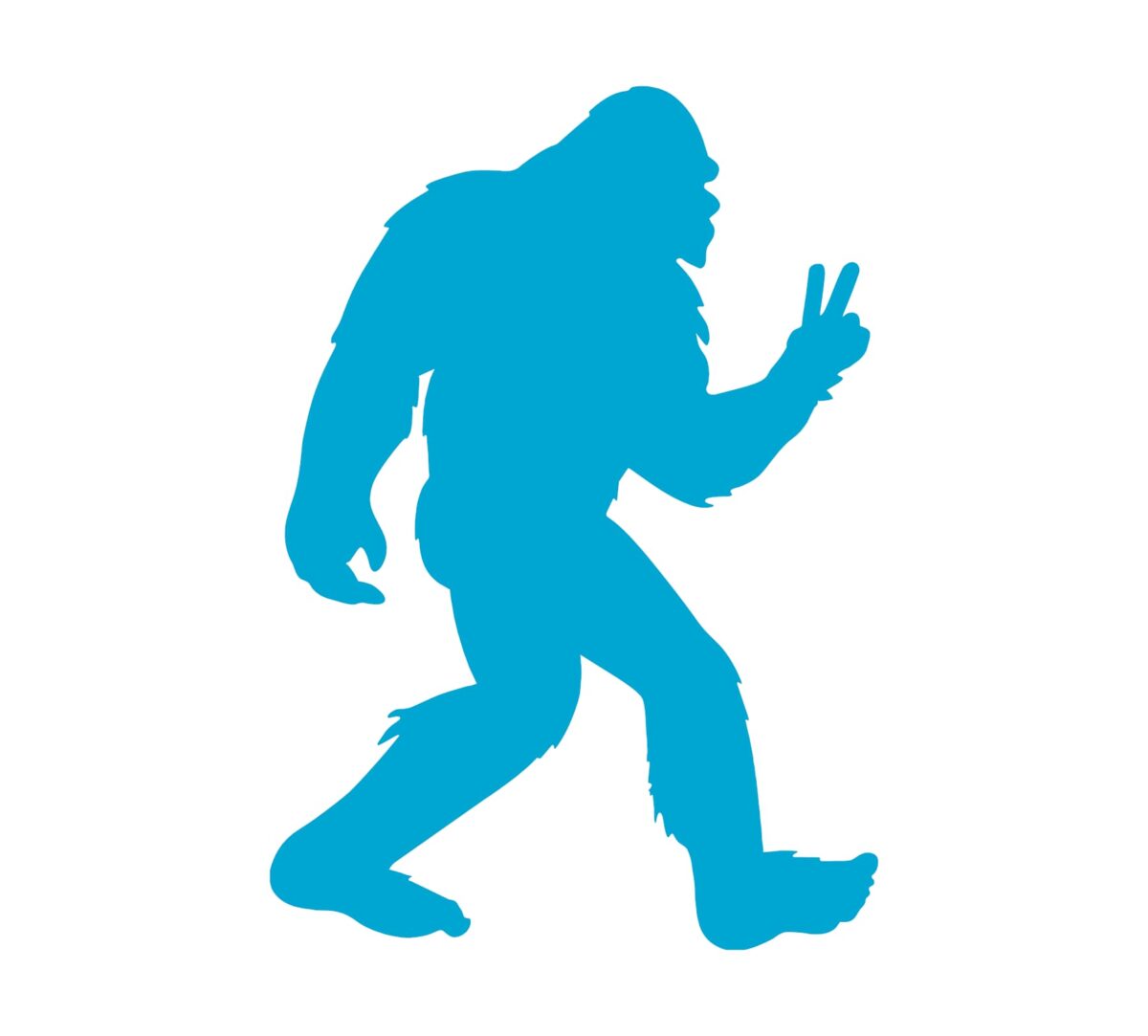 Bigfoot Peace Sign Low Decal - Image 4