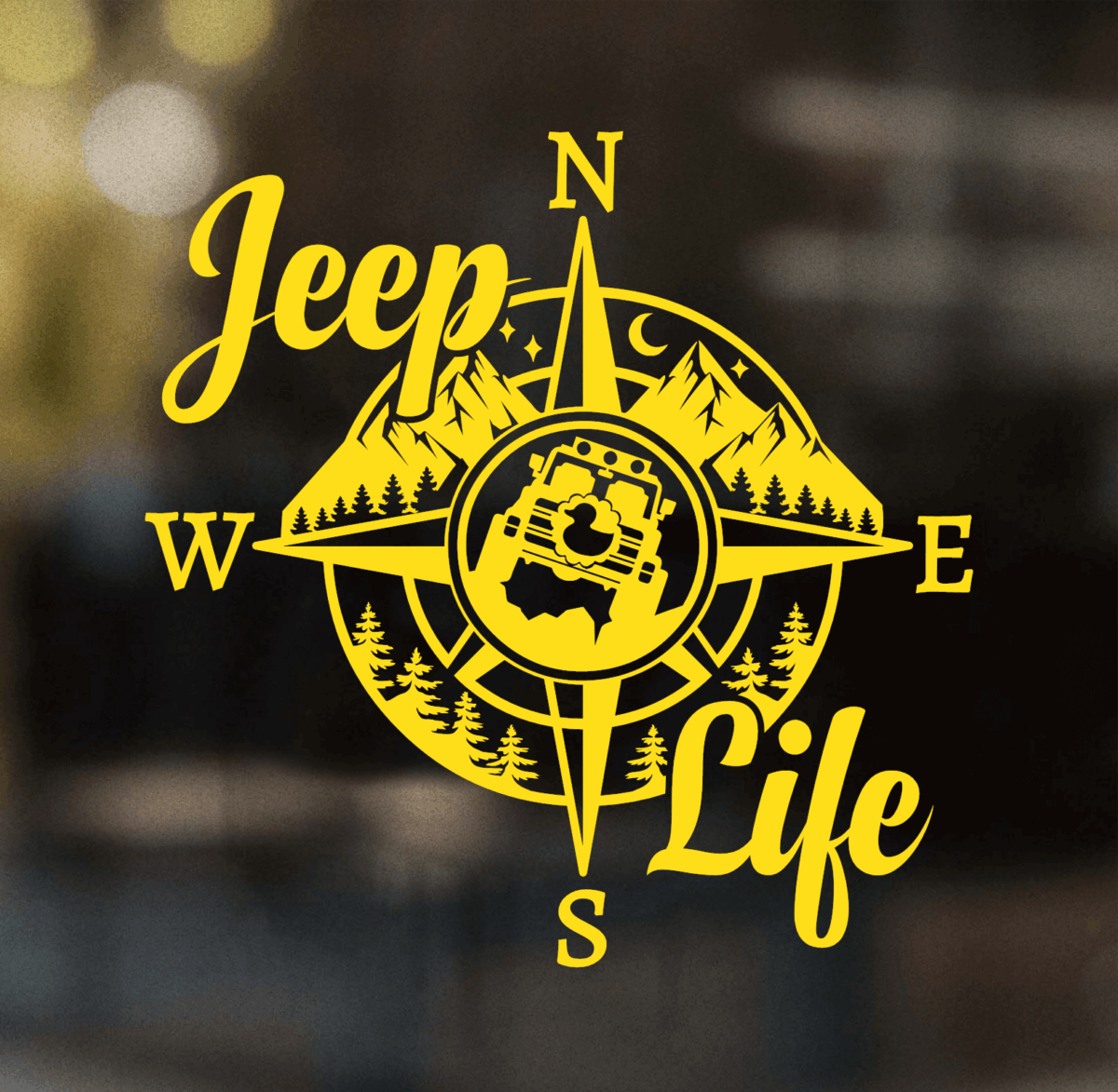 Jeep Life Compass Decal - Image 10