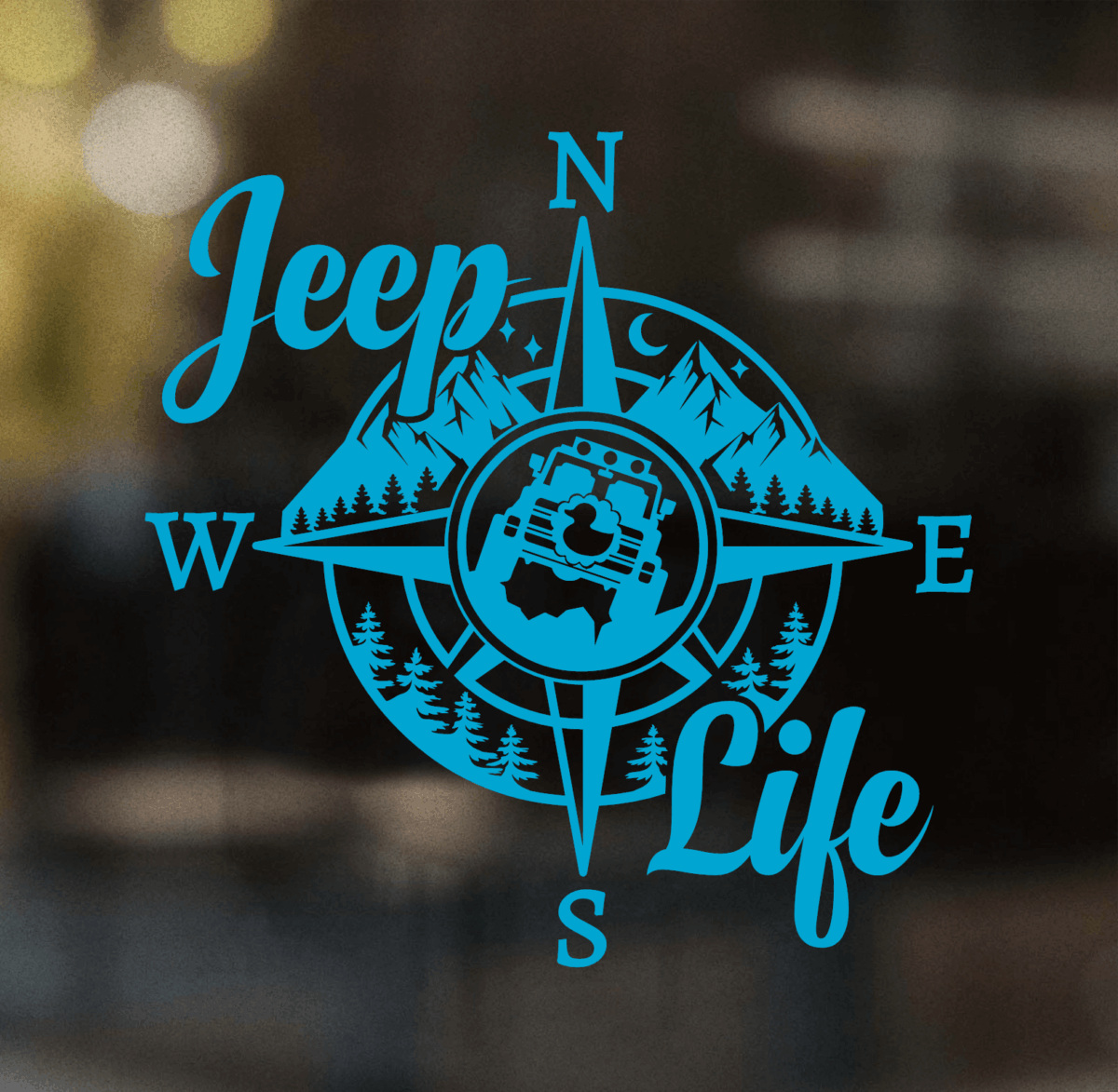 Jeep Life Compass Decal - Image 7