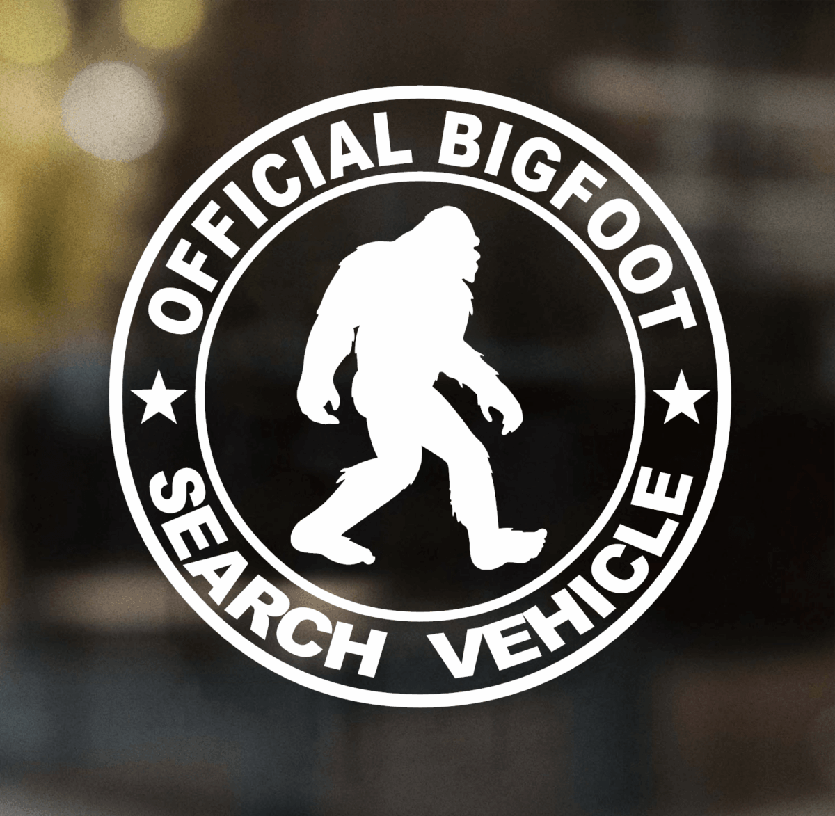 Official Bigfoot Search Vehicle Decal