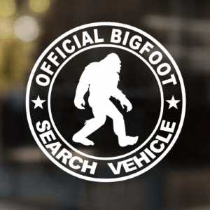 Official Bigfoot Search Vehicle Decal