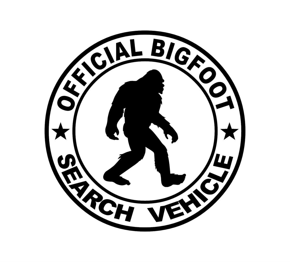 Official Bigfoot Search Vehicle Decal - Image 2