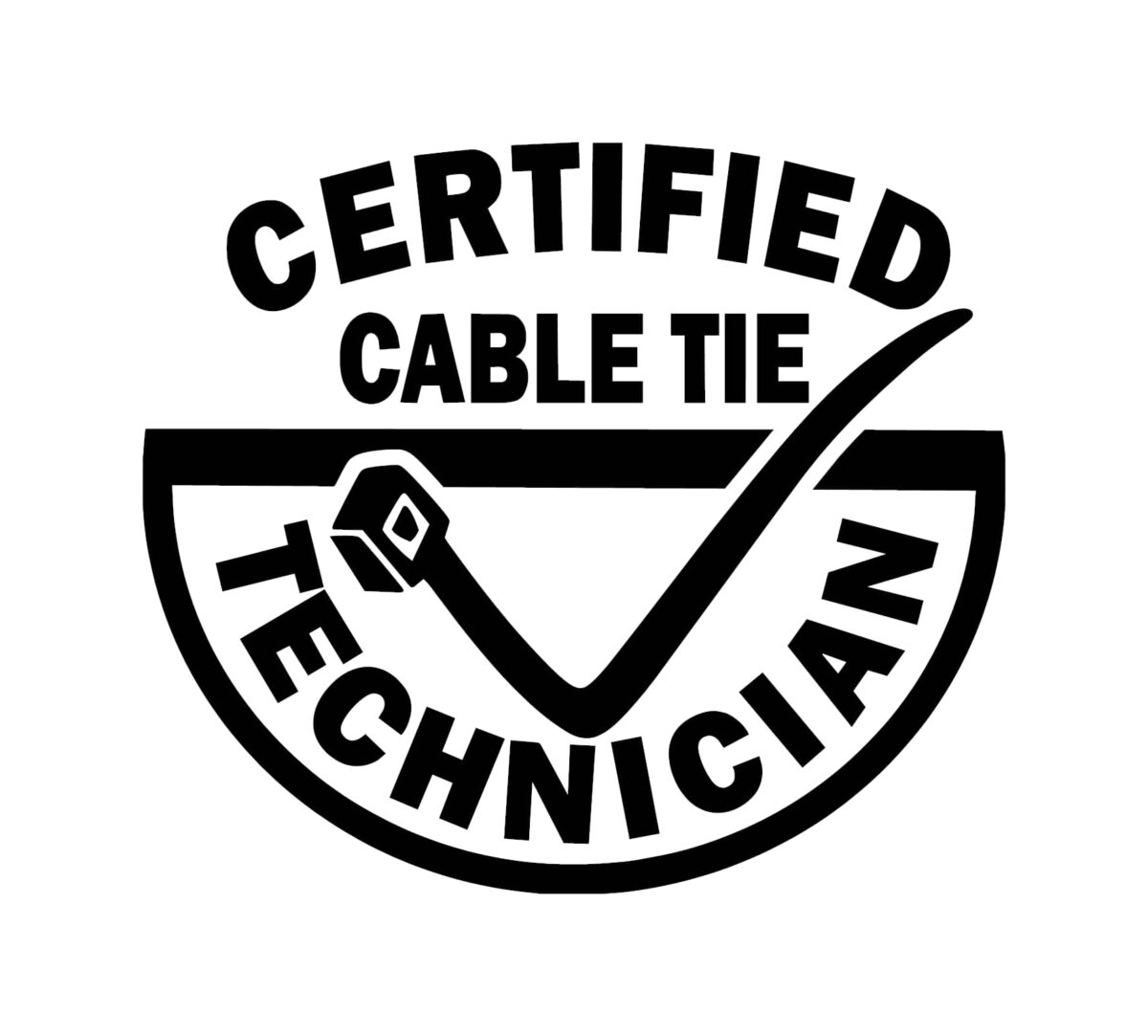 Certified Cable Tie Technician Decal - Image 2