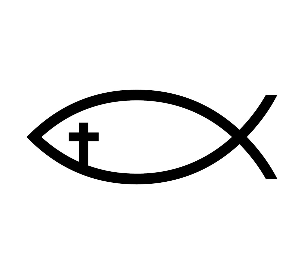 Cross Fish Decal - Image 2