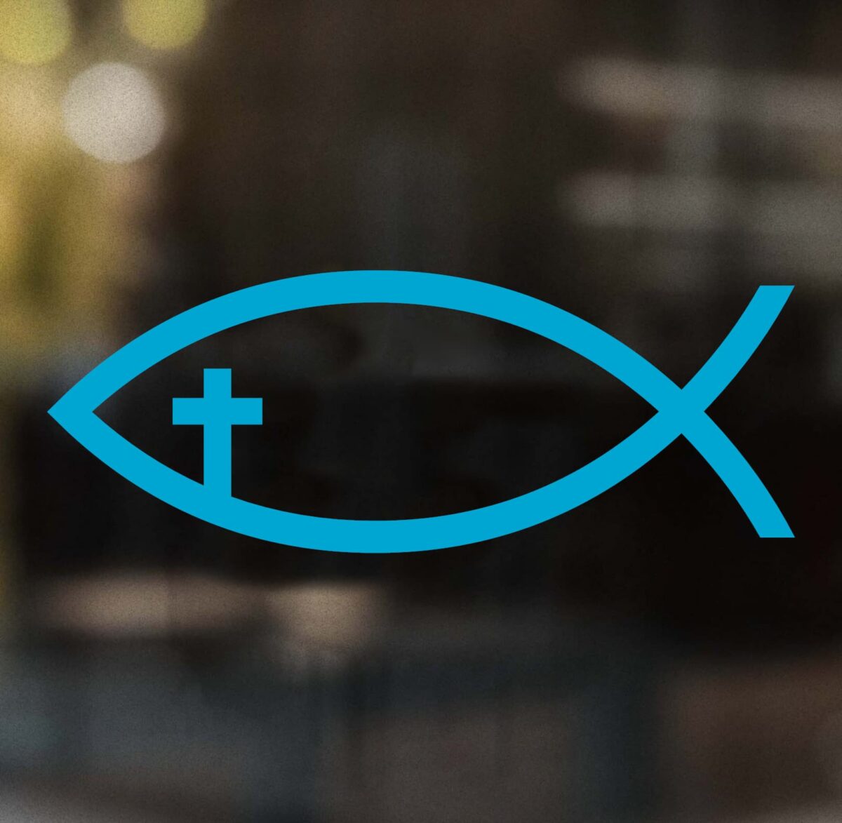 Cross Fish Decal - Image 3