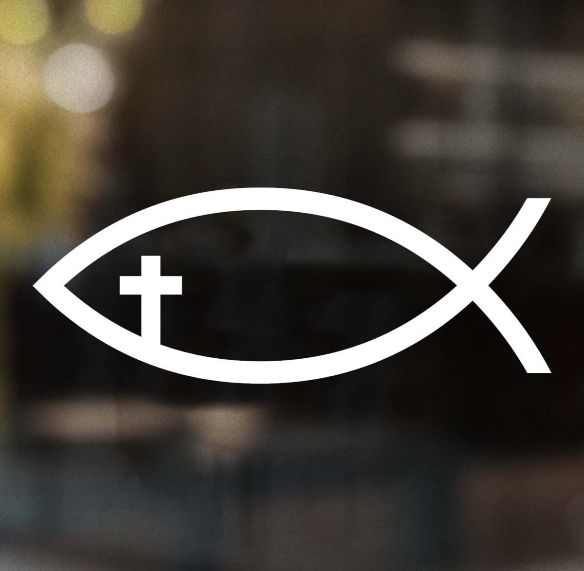 Cross Fish Decal