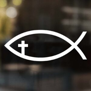 Cross Fish Decal