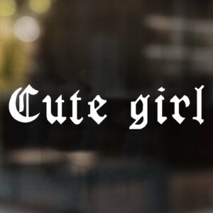Cute Girl Word Decal