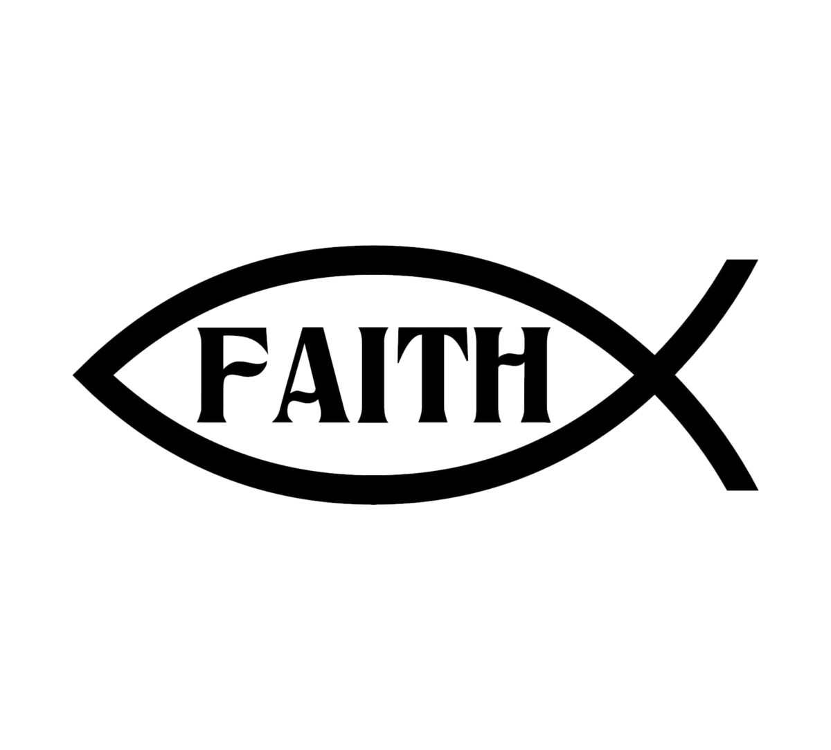 Faith Fish Decal - Image 2