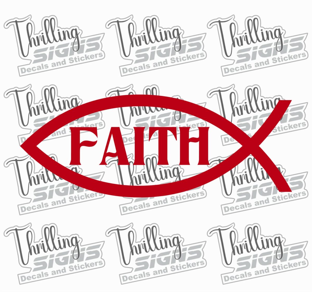 Faith Fish Decal - Image 5