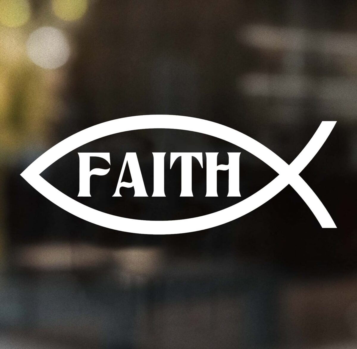Faith Fish Decal