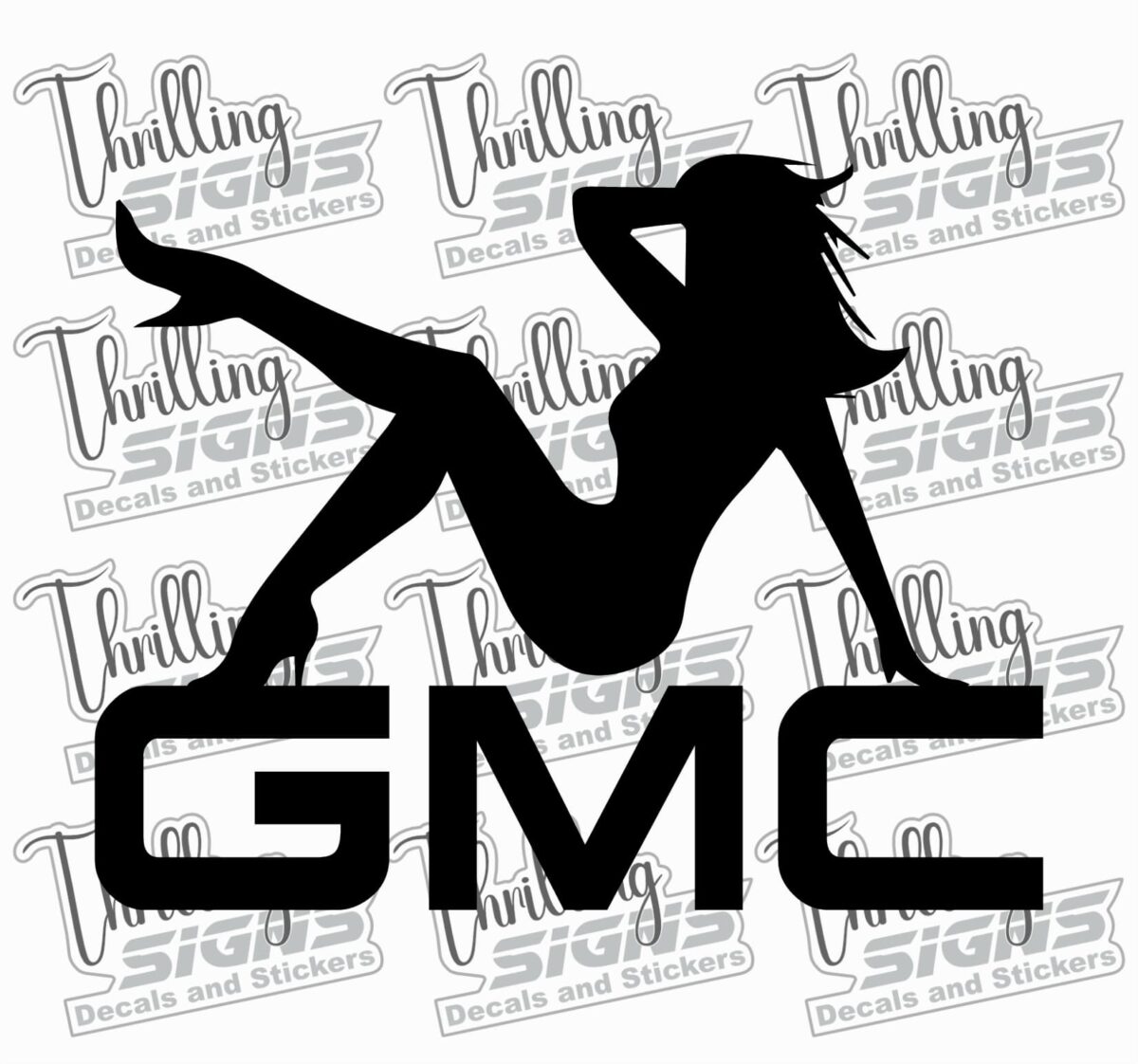 GMC Girl 4 Decal - Image 3