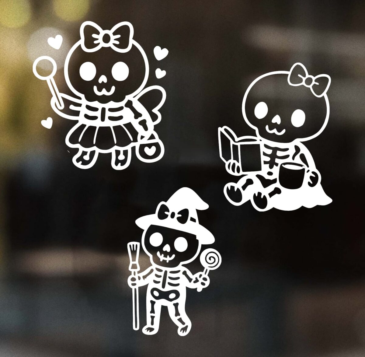 Spooky Skeleton Decal Bundle