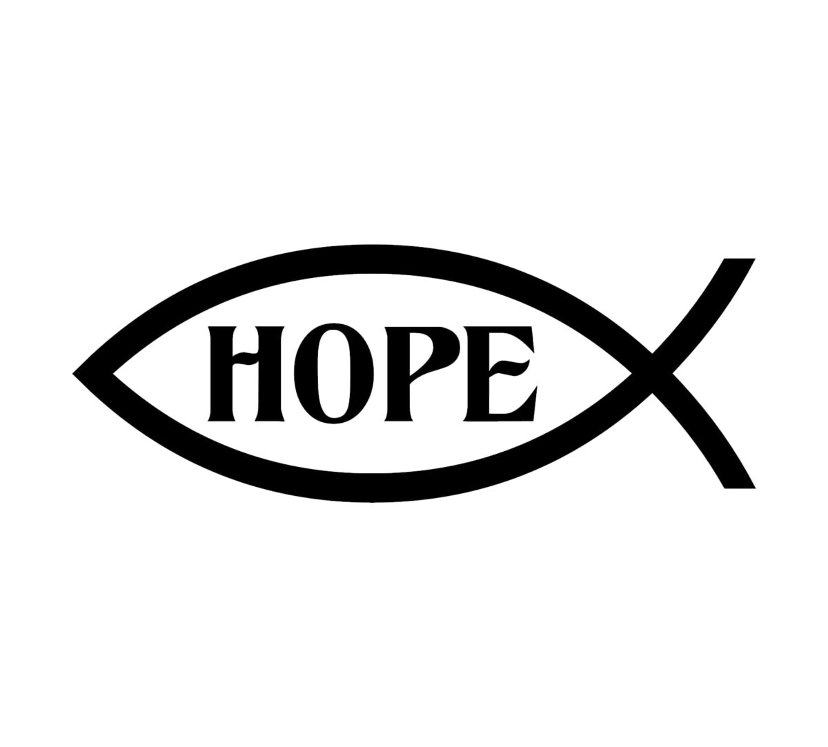 Hope Fish Decal - Image 2
