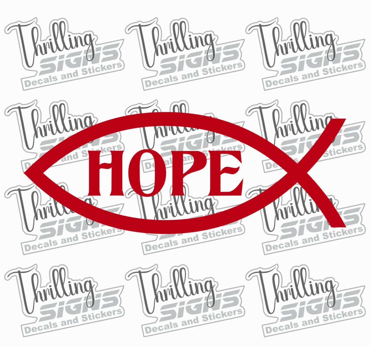 Hope Fish Decal - Image 4