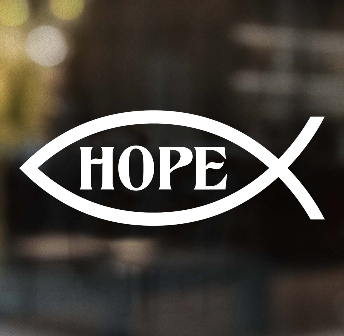 Hope Fish Decal