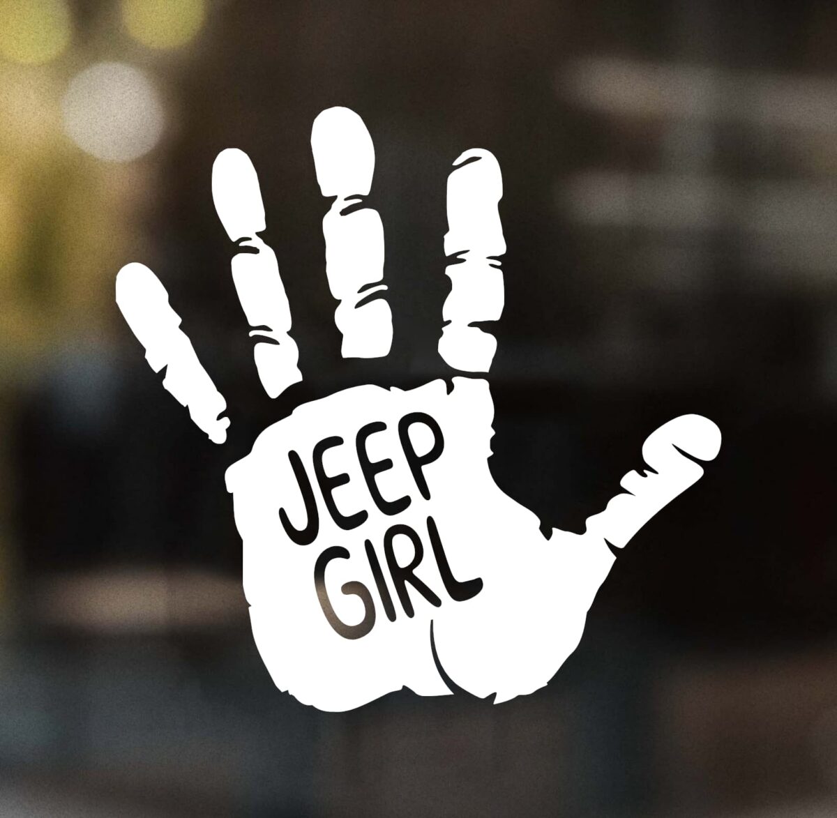Jeep Girl Jeep Wave Decal