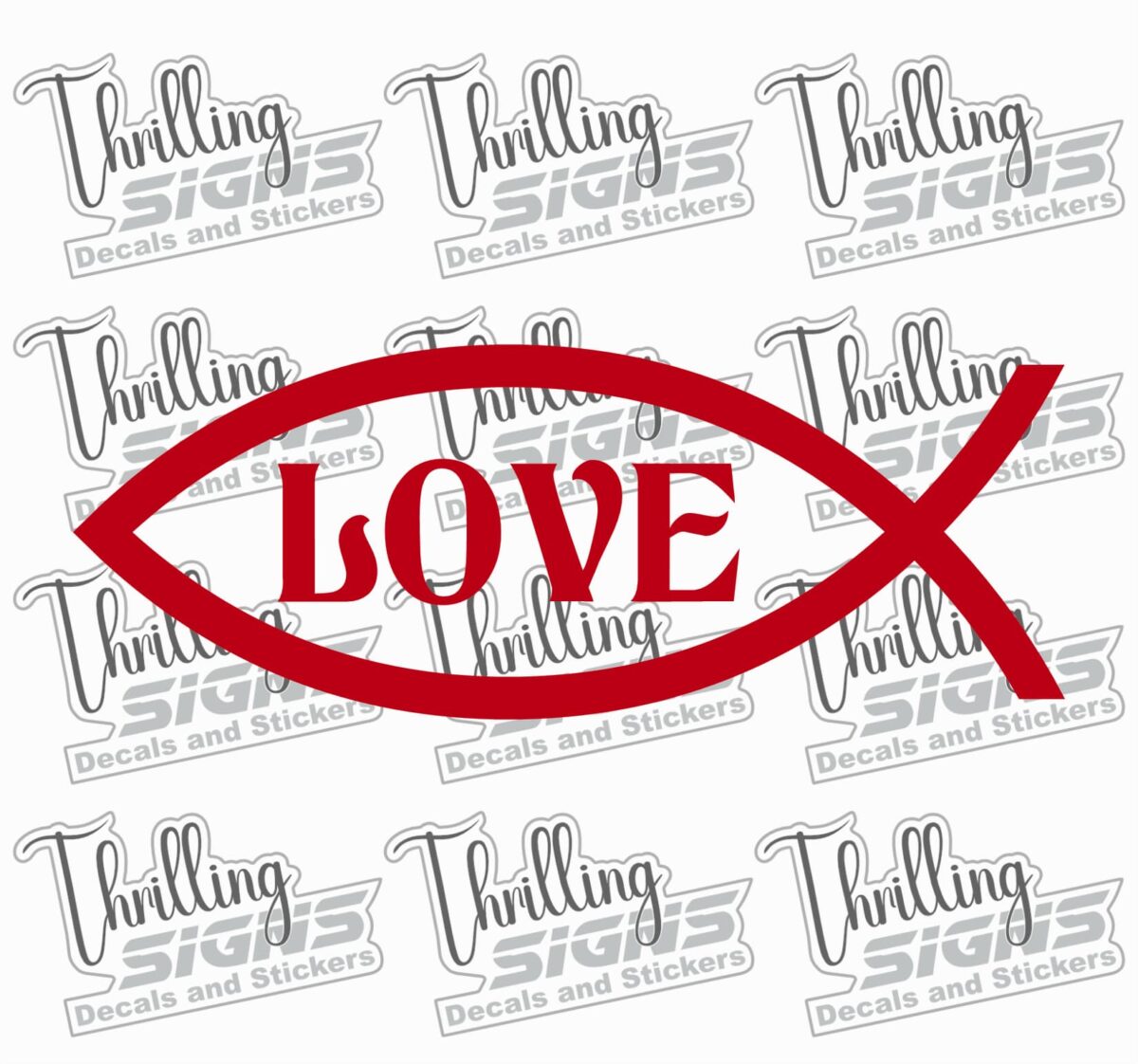 Love Fish Decal - Image 4