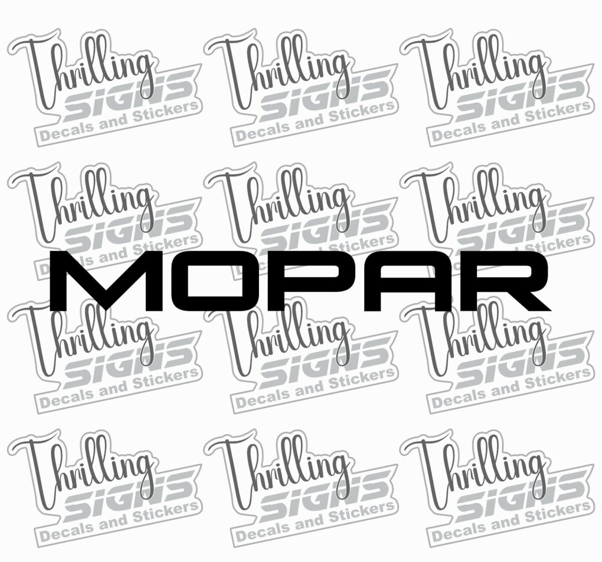 Mopar Text Decal - Image 2
