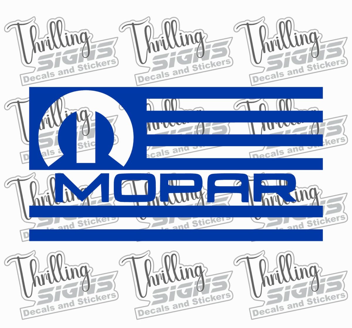 Mopar Flag Decal - Image 3