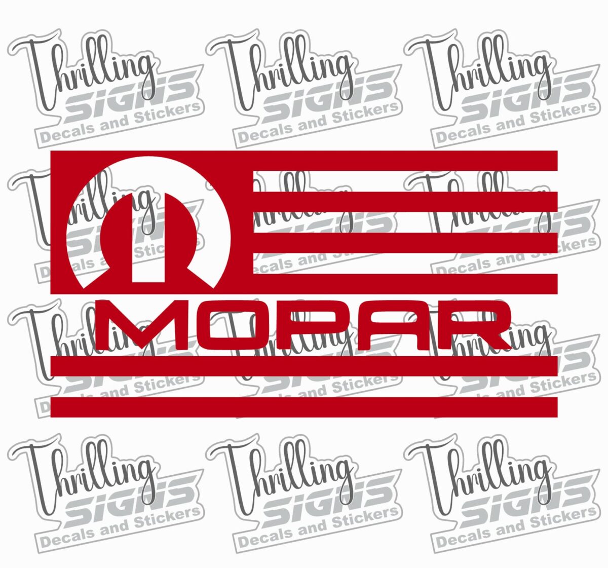 Mopar Flag Decal - Image 4