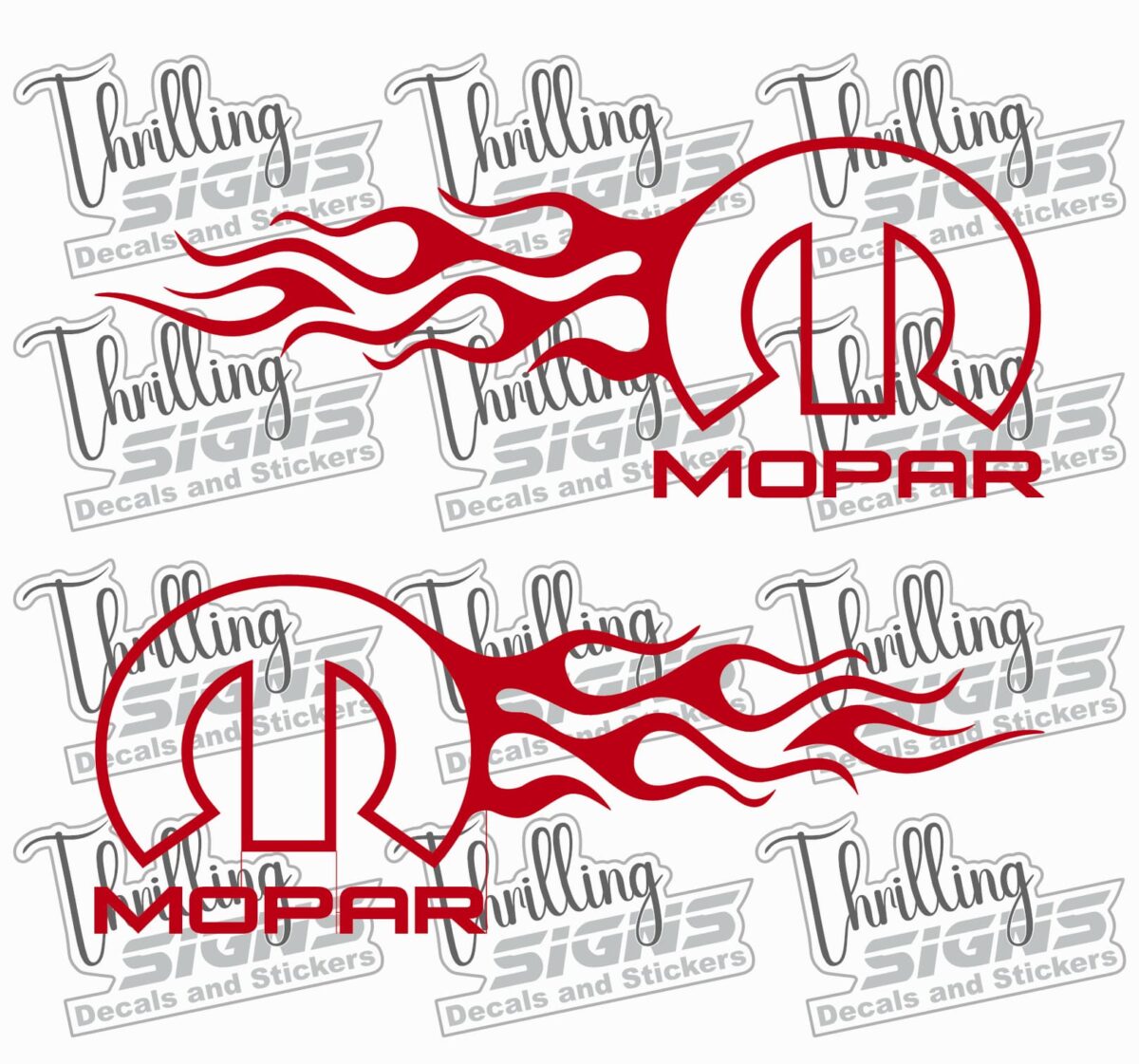 Mopar Flame Decal - Image 4