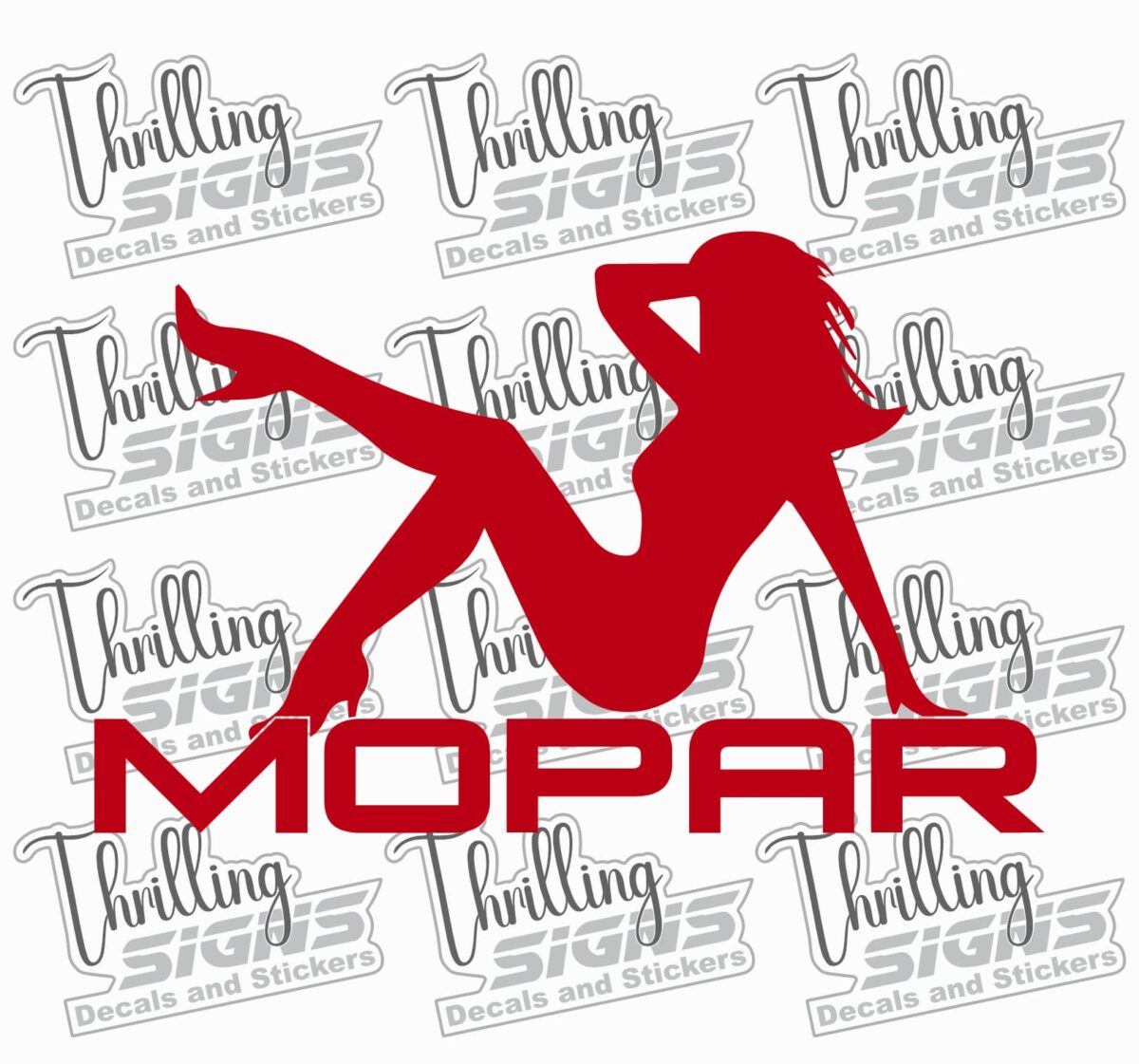 Mopar Girl 2 Decal - Image 4