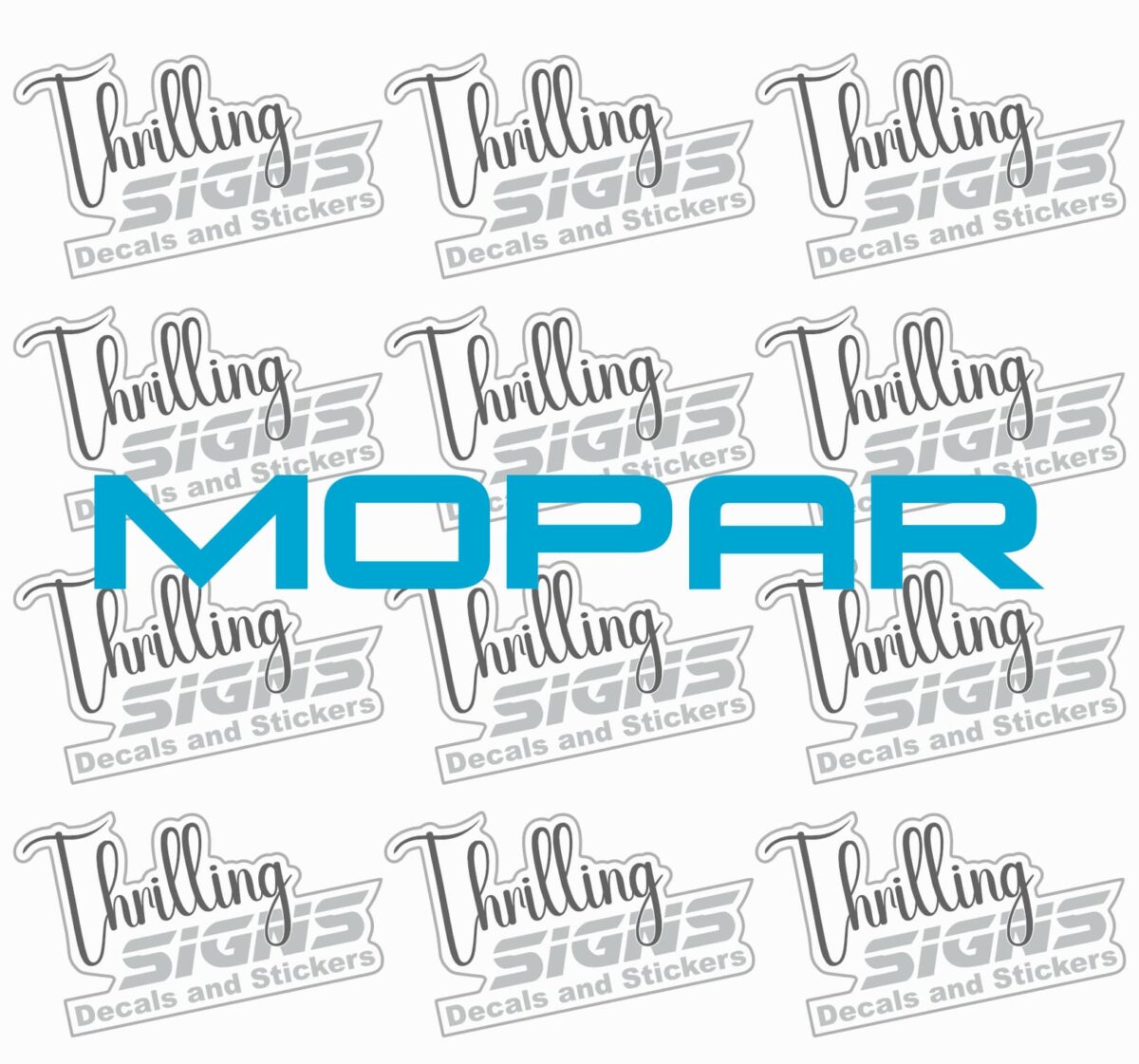 Mopar Text Decal - Image 3