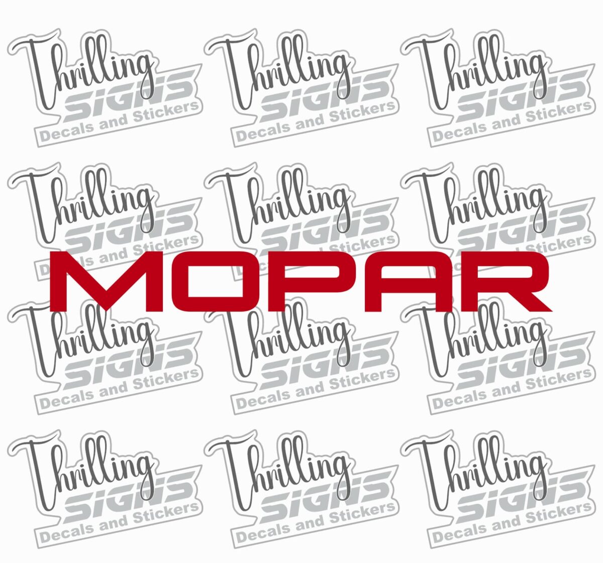 Mopar Text Decal - Image 4