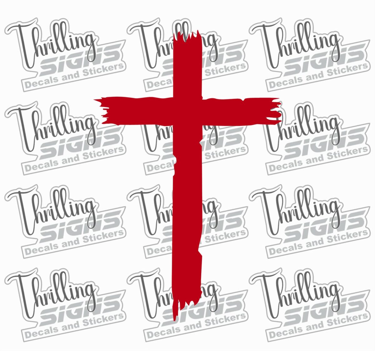 Rustic Cross Decal - Image 5