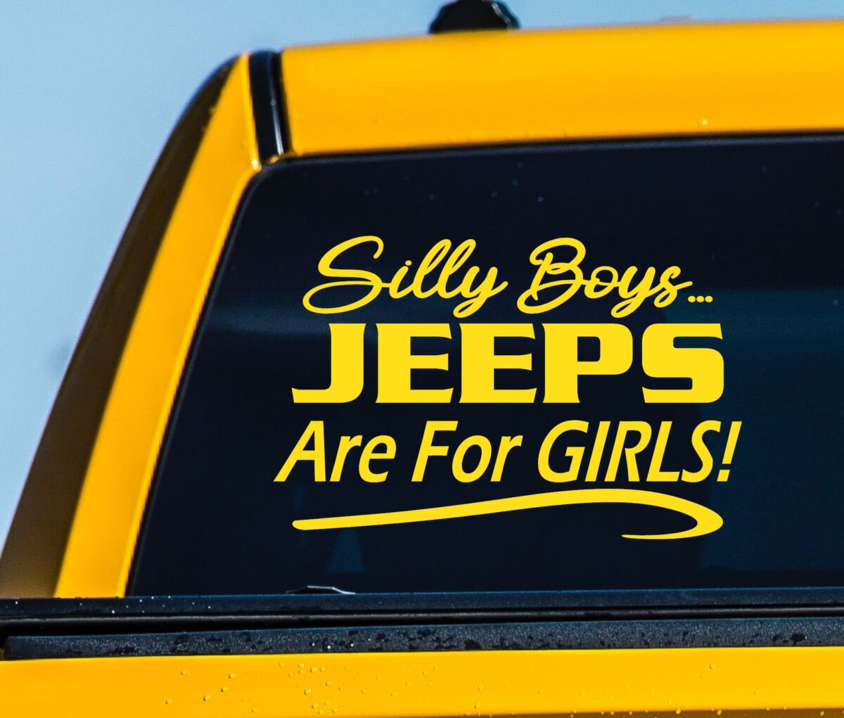 Silly Boys Jeeps Are for Girls Decal - Image 7
