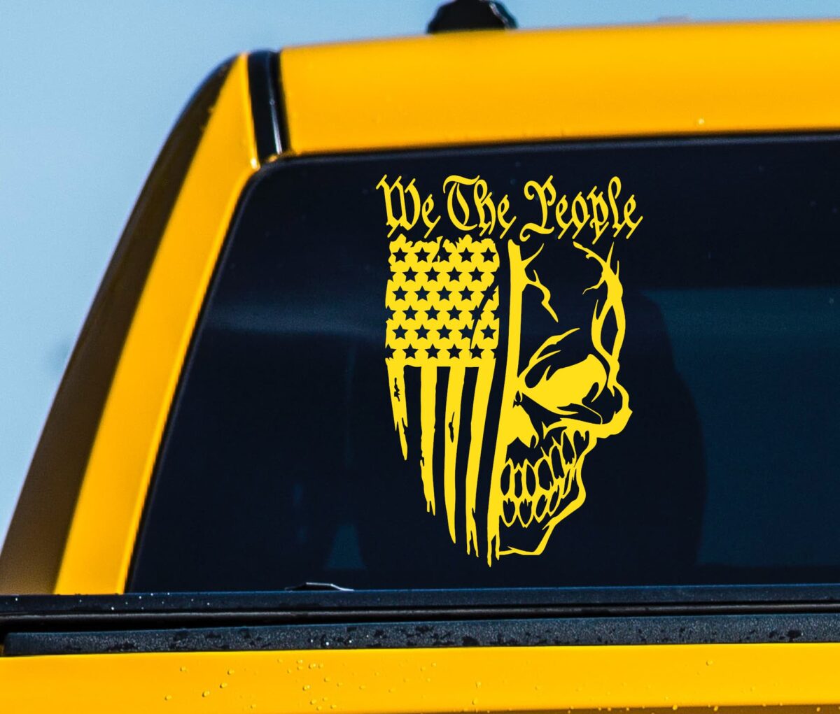We The People Skull Flag II Decal - Image 7